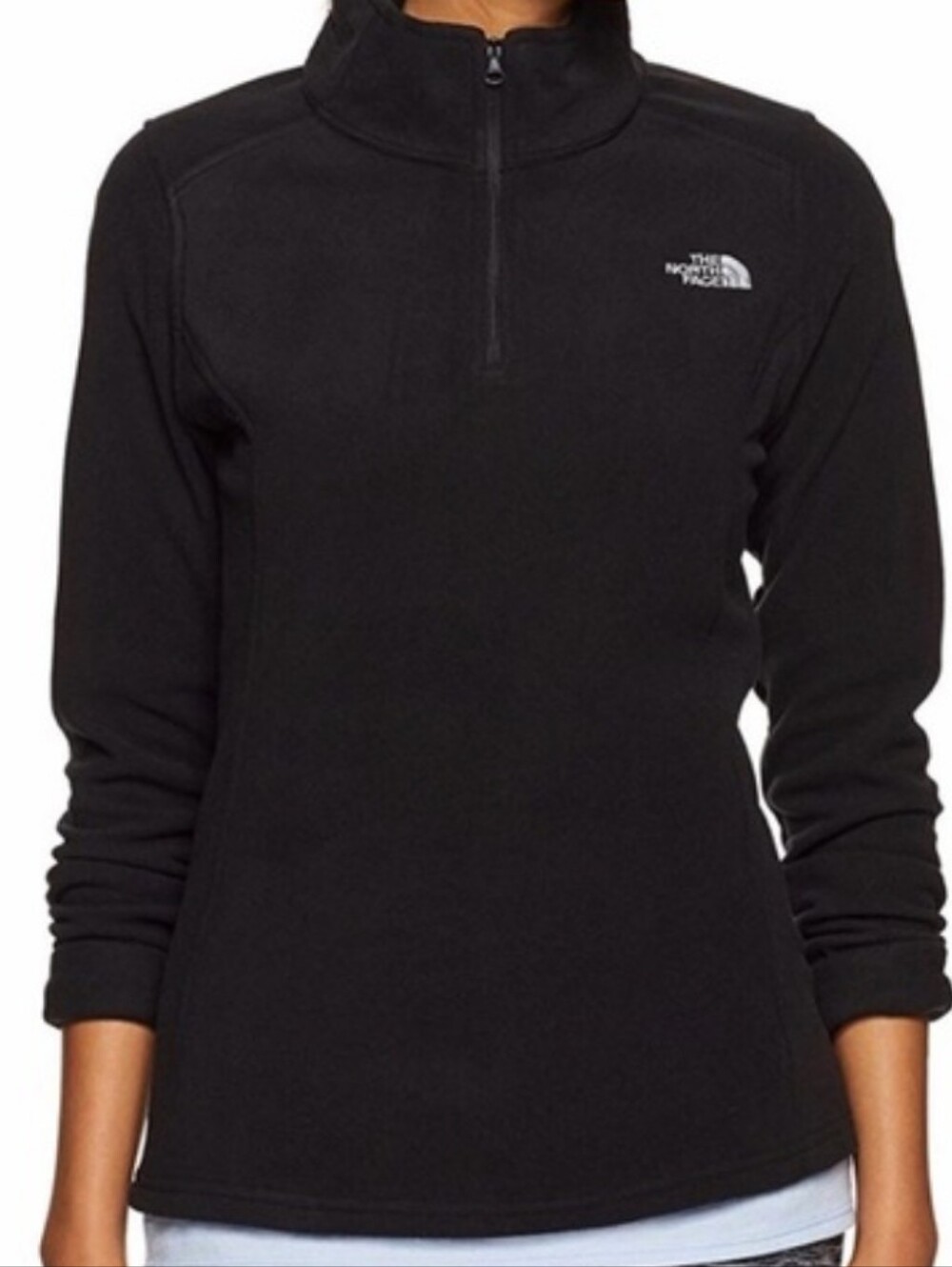 The North Face Women's Black Half-Zip Fleece Pullover Size Medium